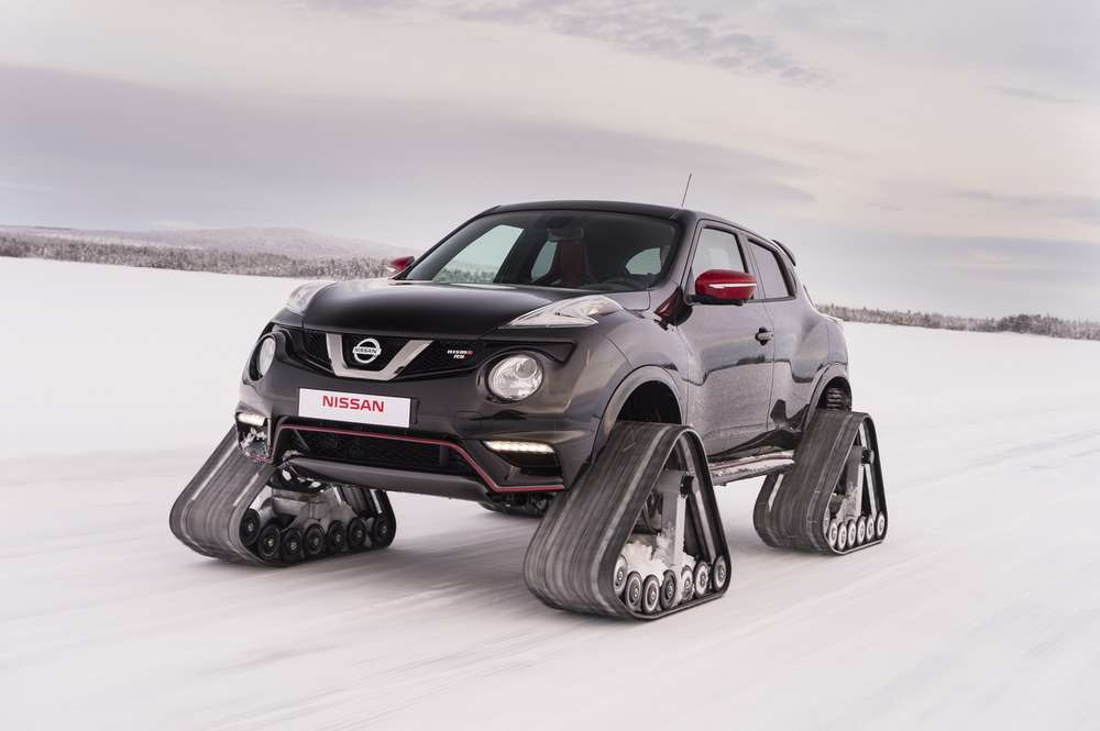 Nissan Juke на гусеницах: официально