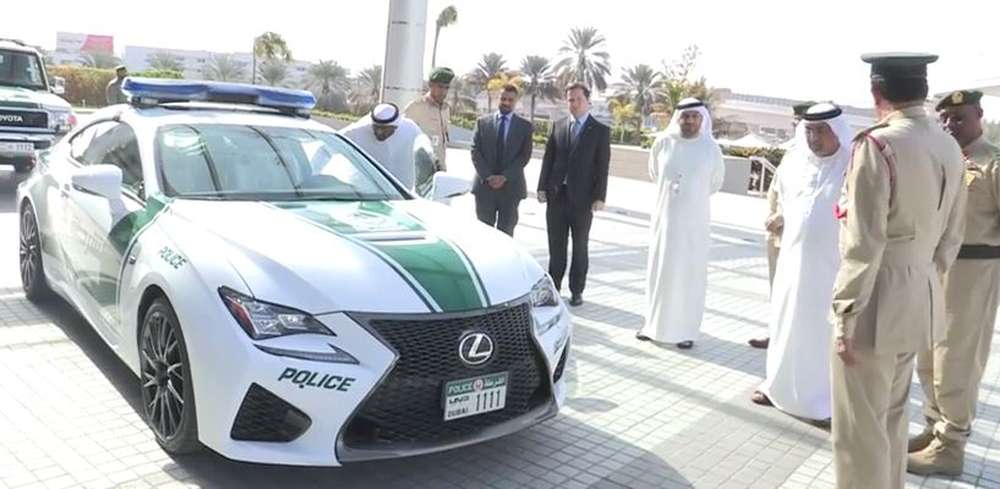«Заряженный» Lexus RC F появится в полицейском автопарке Дубая