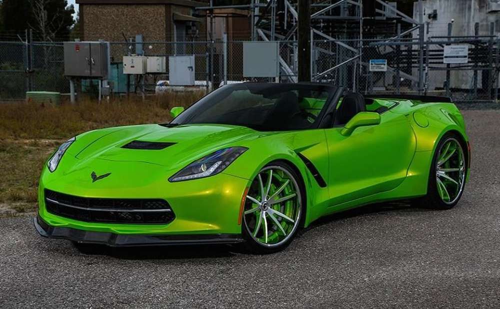 Corvette C7 Stingray примерил новые колеса