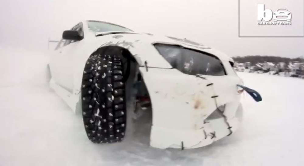 Wide Open Drift Team подражают Кену Блоку на льду
