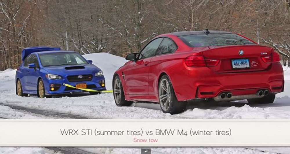 BMW M4 и Subaru WRX STI – чей привод сильнее?