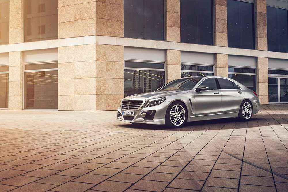 Непривычный образ для Mercedes S-Class (W222)