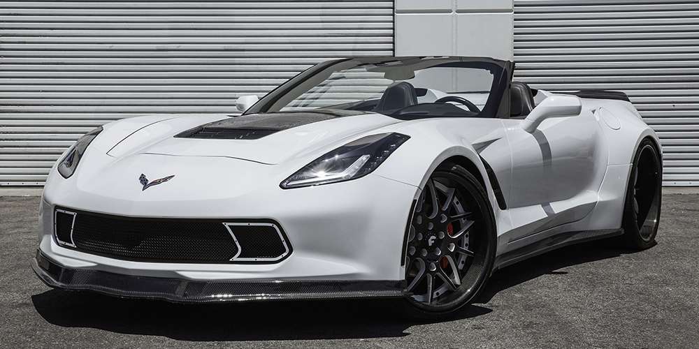 Corvette Stingray с новыми дисками в белом обличье