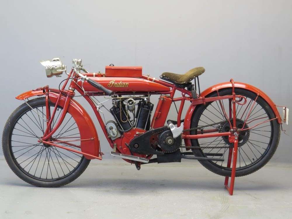 Ретро-байк Indian Big Twin 1914 года