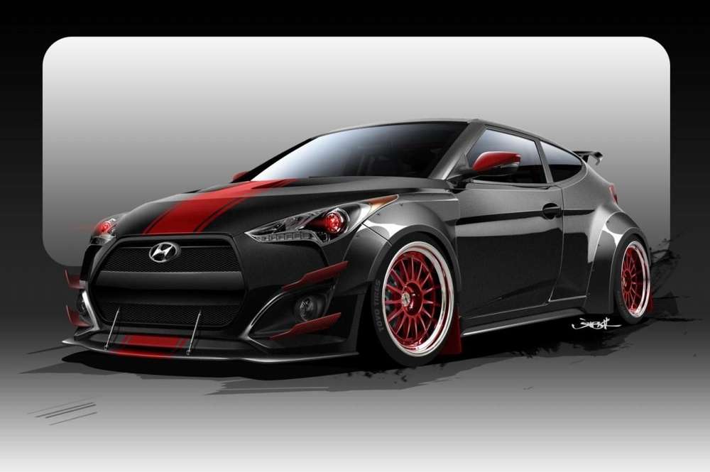 Hyundai Veloster оснастили 500-сильным двигателем