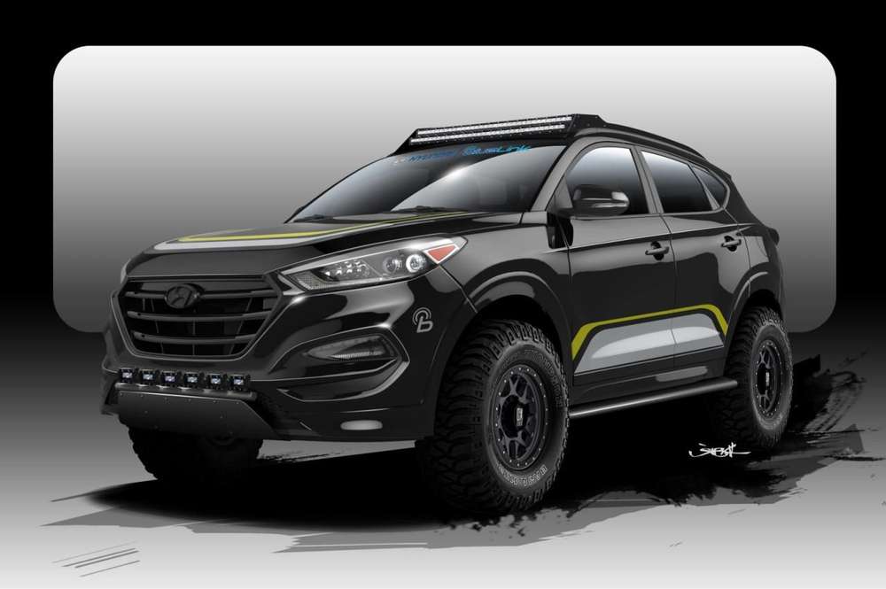 Hyundai подготовил кроссовер с туристической палаткой на крыше