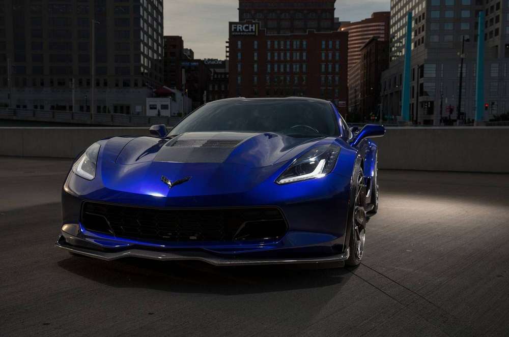 Corvette z06 ночью