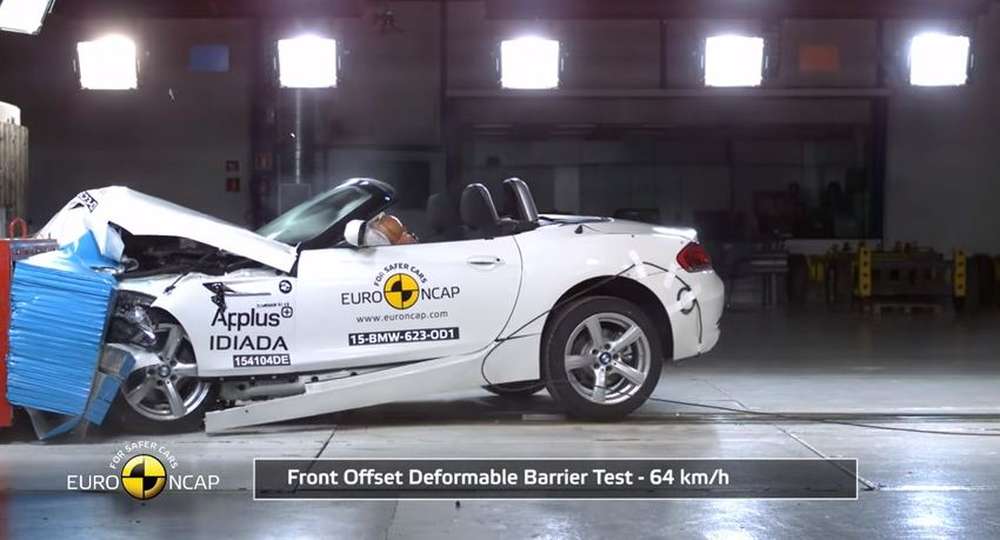 Родстер BMW Z4 получил от Euro NCAP три звезды