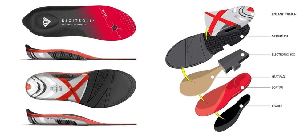 Digitsole Warm Series - инновационные стельки с подогревом и шагомером