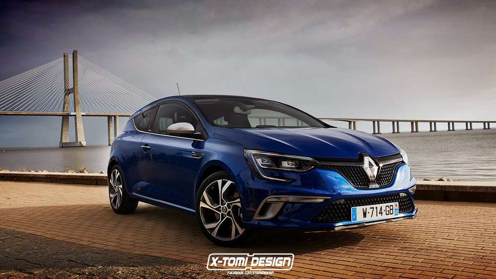 Сетевая презентация рендера нового Renault Megane 2016