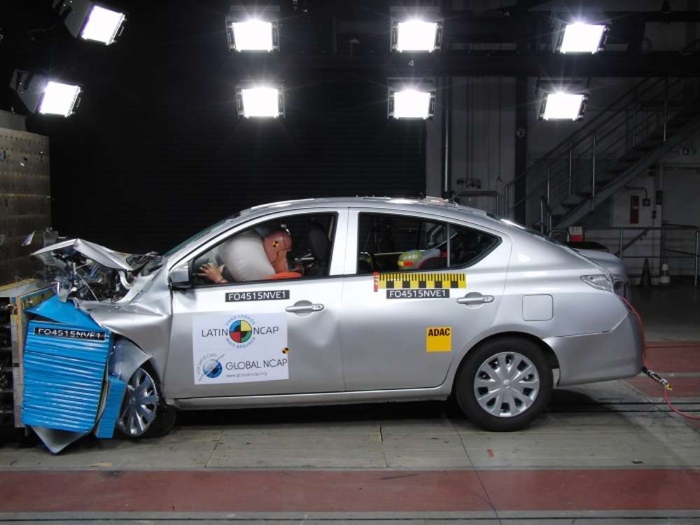Nissan Versa. Проверка для бразильца от Latin NCAP