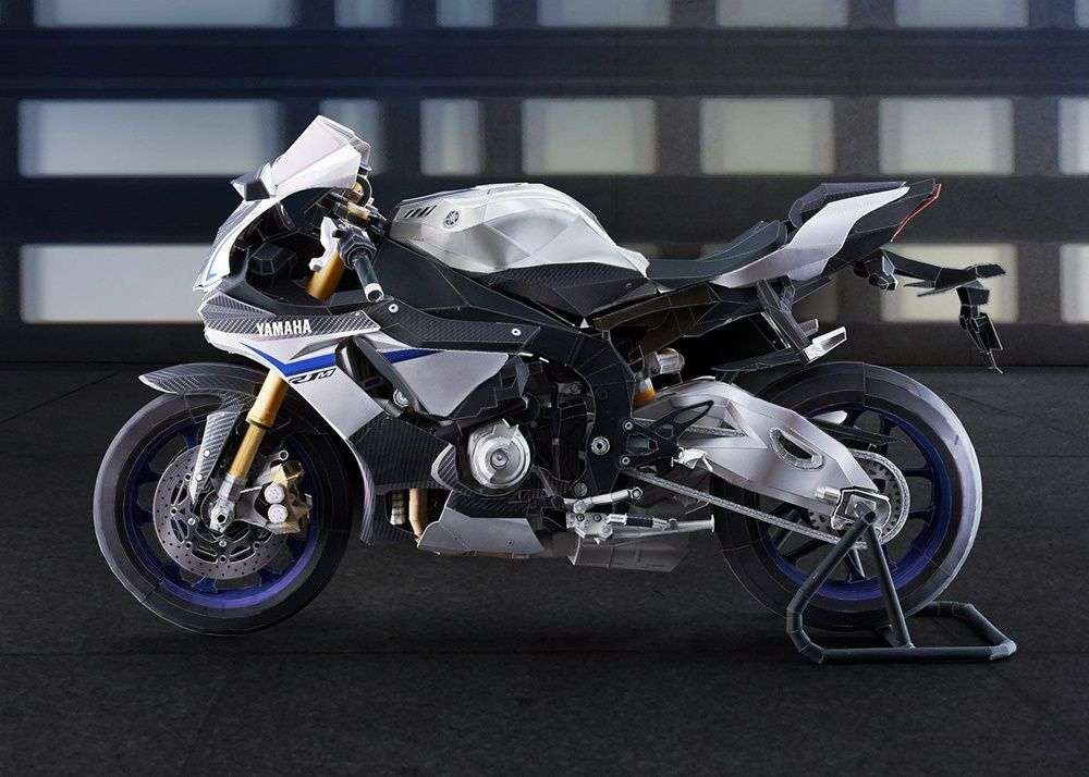 Бумажный мотоцикл. Paper Yamaha Moto. Paper Yamaha Moto DGS. Спортбайк из бумаги. Paper Yamaha Moto DSG.