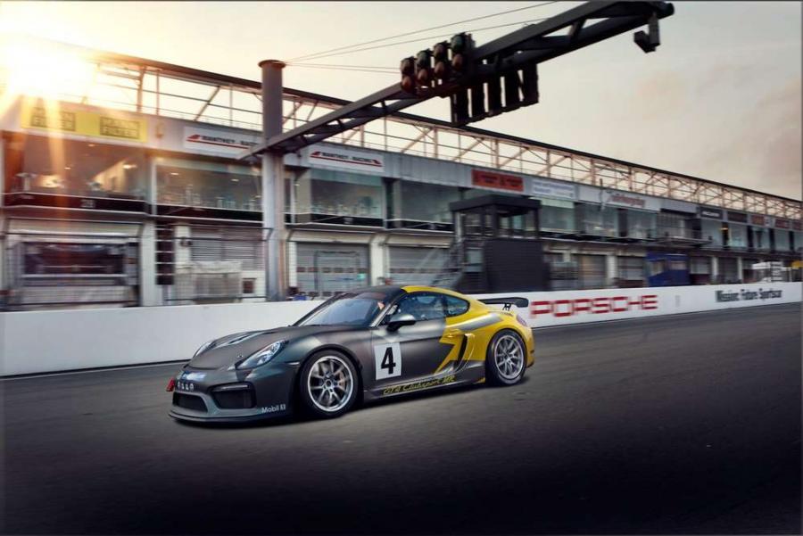 Команда Manthey-Racing представила ультра-легкую версию спорткара Porsche Cayman GT4