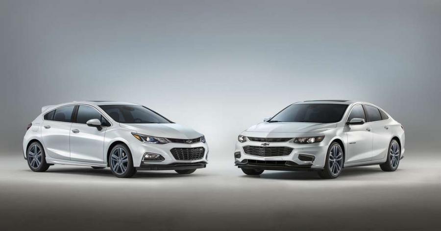 У обновленных Chevrolet Cruze и Malibu появилась новая линия отделки – Blue Line