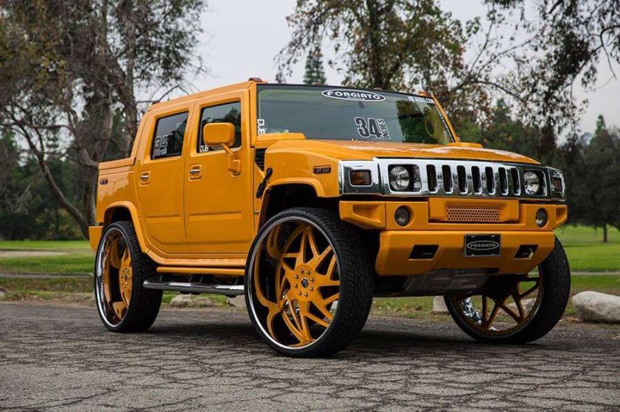 Forgiato Wheels посадил пикап Hummer H2 на 34-дюймовые диски