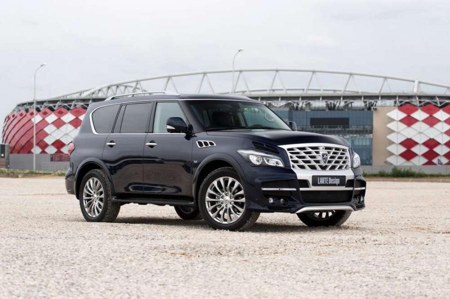 Infiniti QX80 – темно-синяя роскошь