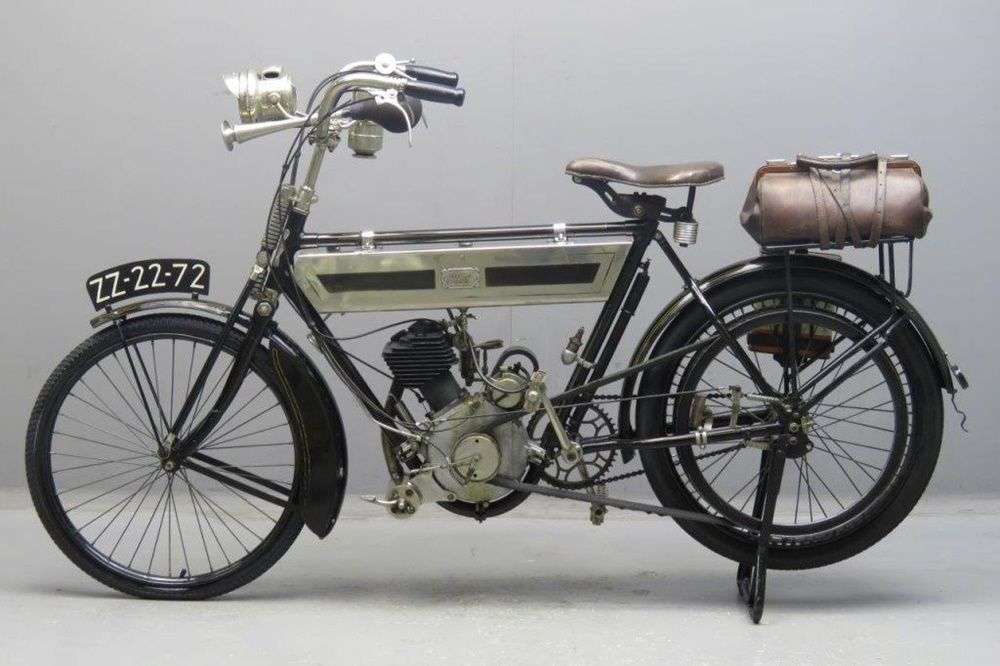 Старинный байк Terrot Motorette 1912 года выпуска