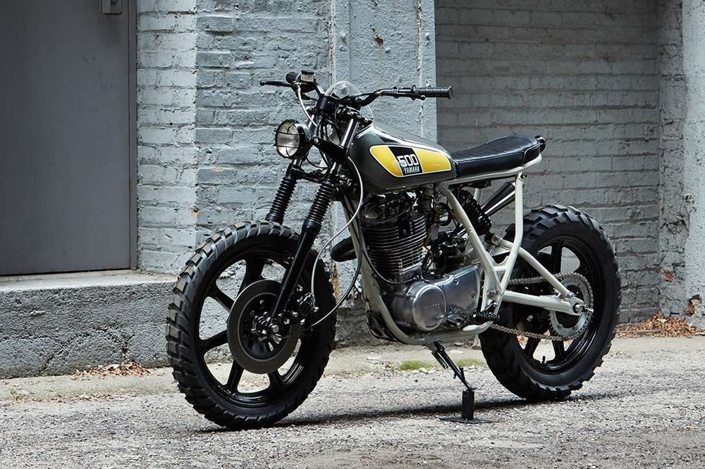 Кастомный мотоцикл Yamaha SR500 от мастерской Powder Monkees