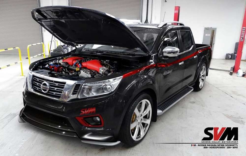 Тюнеры оборудовали пикап Nissan Navara двигателем от спорткара GT-R