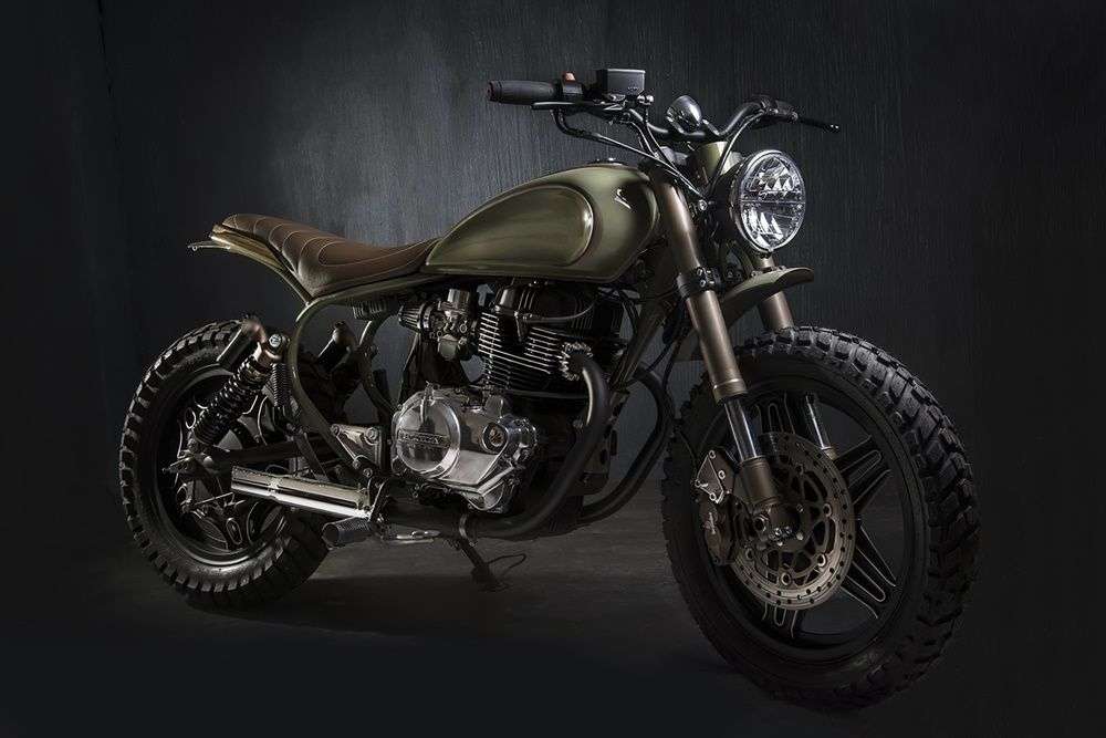 Кастомный мотоцикл Honda CM400 от мастерской Matteucci Garage