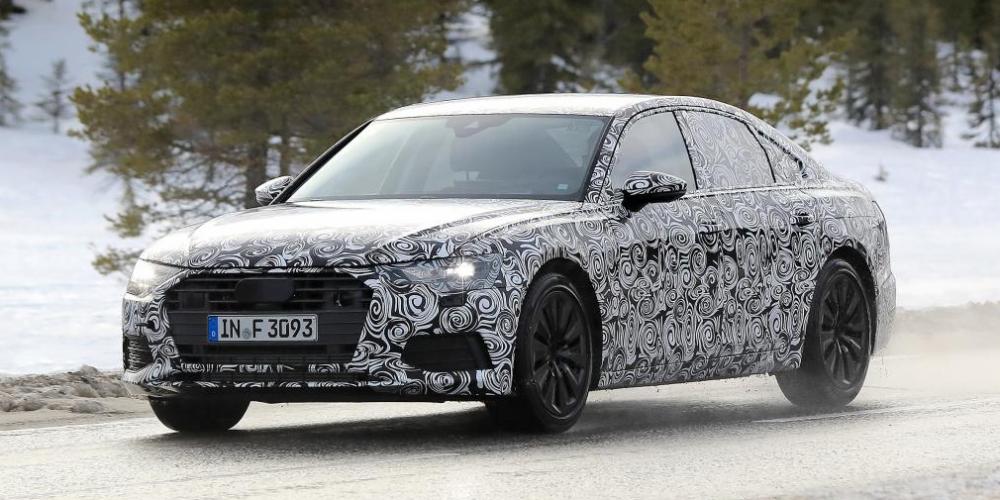 Audi A6 нового поколения впервые замечена на тестах