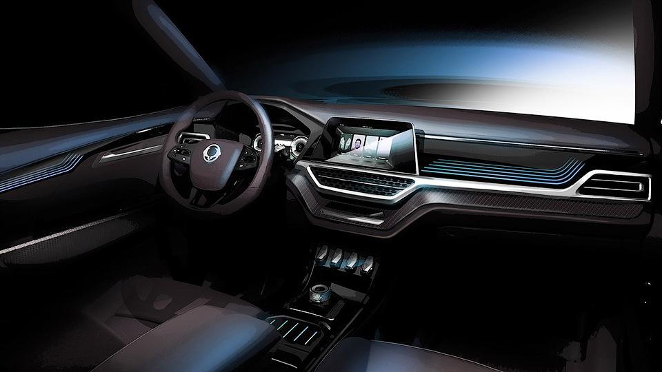 SsangYong намекнул на внешность семиместного кроссовера