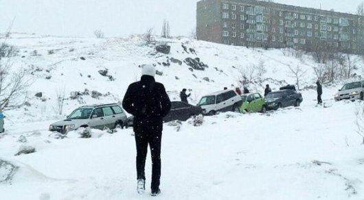 5 авто врезались друг в друга в ВКО