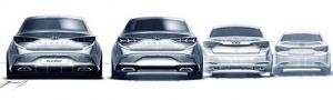 Hyundai показала первые эскизы нового седана Sonata