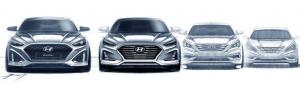 Hyundai показала первые эскизы нового седана Sonata