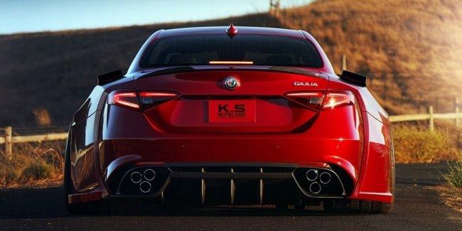 Художники добавили агрессии седану Alfa Romeo Giulia QV