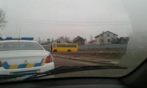 В Киеве вооруженный бандит угнал маршрутку, полиция стреляла на поражение