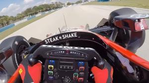 Боевая тренировка на машине Indycar. От первого лица