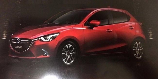 В сети рассекретили фейслифтинговый хэтчбек Mazda2