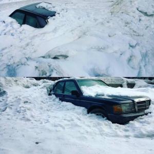 Автомобиль неожиданно обнаружили под растаявшей детской горкой в Усть-Каменогорске