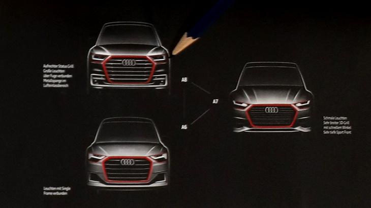 Дизайнер Audi показал эскизы новых A8, A7, A6
