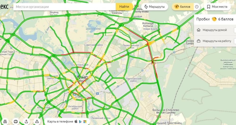 Пробки мкад сейчас показать карту