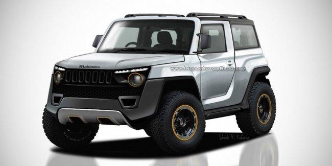 Представлен независимый рендер внедорожника Mahindra Thar нового поколения