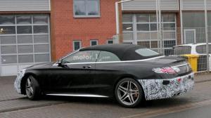 Прототип обновленного кабриолета Mercedes-AMG S63 выехал на дороги