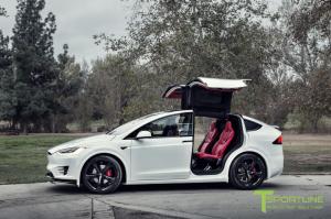 Tesla Model X Bentley Red