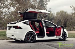 Tesla Model X Bentley Red