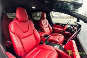 Tesla Model X Bentley Red