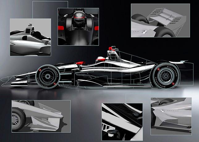 IndyCar: Представлены изображения машины 2018 года