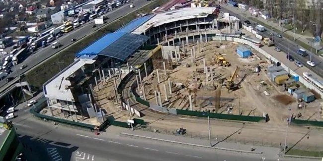 Ремонт Кольцевой в Киеве привел к транспортному коллапсу