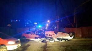 ДТП с "перевертышем" в Алматы: водитель чудом остался жив