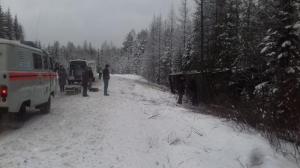 Под Екатеринбургом перевернулся автобус с 15 пассажирами