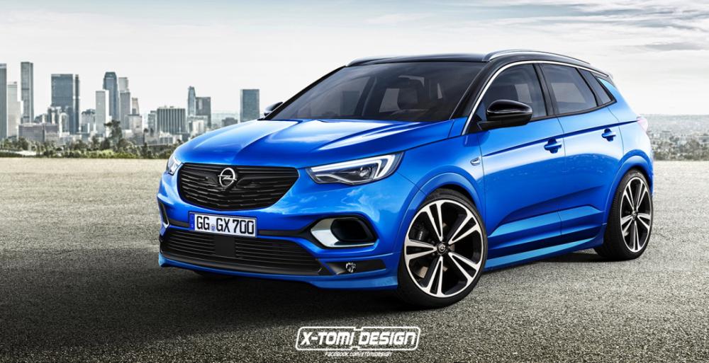 "Заряженный" кроссовер Opel Grandland X OPC дебютировал на независимом рендере