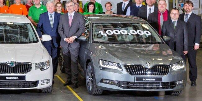 На заводе в Квасинах выпущен миллионный Skoda Superb