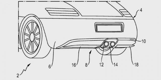 Porsche запатентовала активный диффузор