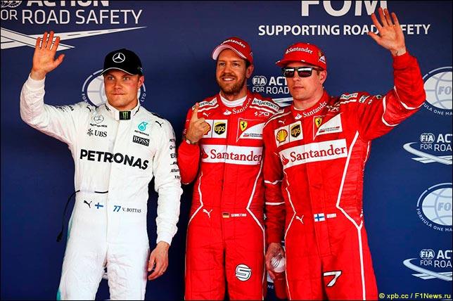 Гран При России: Поул у Феттеля, первый ряд у Ferrari