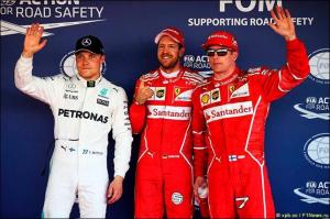 Гран При России: Поул у Феттеля, первый ряд у Ferrari